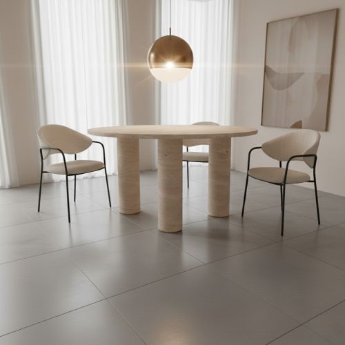 Traverten Yemek Masası