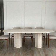 طاولة طعام Asya الترافرتين طاولة طعام Asya الترافرتين