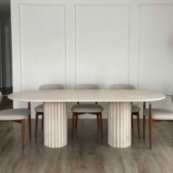 طاولة طعام Asya الترافرتين