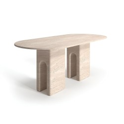 Horry Traverten Yemek Masası