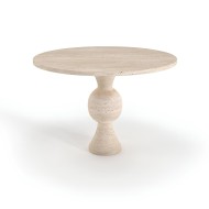 Liona Travertine Dining Table Liona Travertine Dining Table
