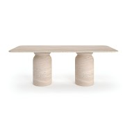 Loenza Travertine Dining Table Loenza Travertine Dining Table