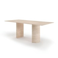 Marcio Travertine Dining Table Marcio Travertine Dining Table