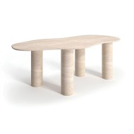 Lanzo Travertine Dining Table Lanzo Travertine Dining Table