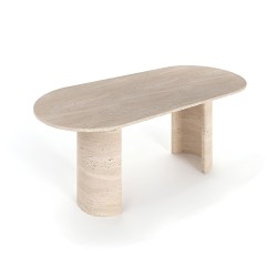 Olive Travertine Dining Table Olive Travertine Dining Table