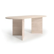 Leta Travertine Dining Table Leta Travertine Dining Table