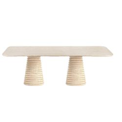 Bruno 2 Travertine Dining Table Bruno 2 Travertine Dining Table