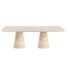 Bruno 2 Travertine Dining Table
