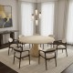 Tomri Travertine Dining Table