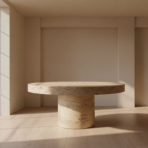 Arki Travertine Dining Table