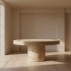 Arki Travertine Dining Table
