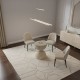Suvari Glass Travertine Table