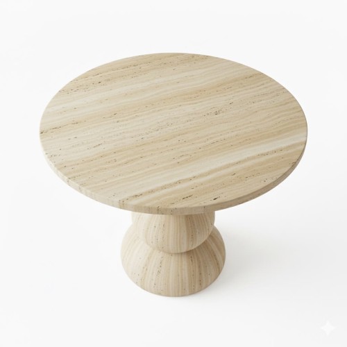 Yuna Travertine Dining Table