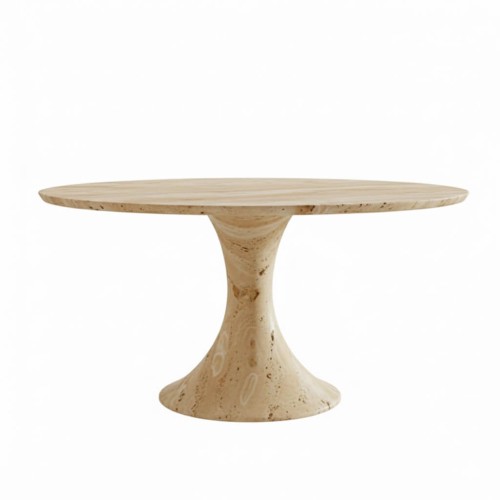 Tora Travertine Dining Table