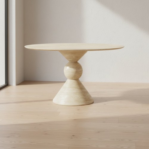 Barta Travertine Dining Table