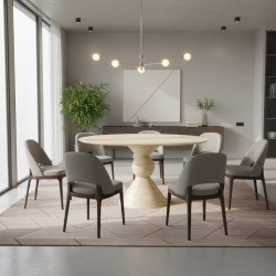 Barta Travertine Dining Table