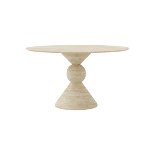 Barta Travertine Dining Table