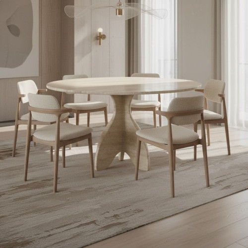 Mages Travertine Dining Table
