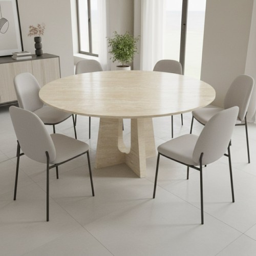Kento Travertine Dining Table