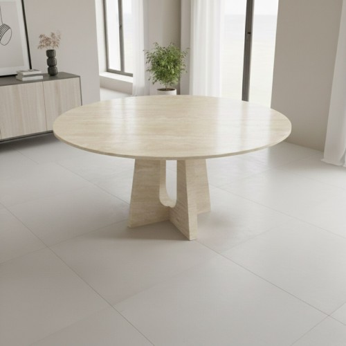 Kento Travertine Dining Table