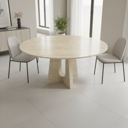 Kento Travertine Dining Table