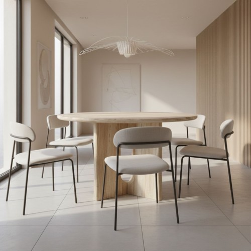 Zekas Travertine Dining Table