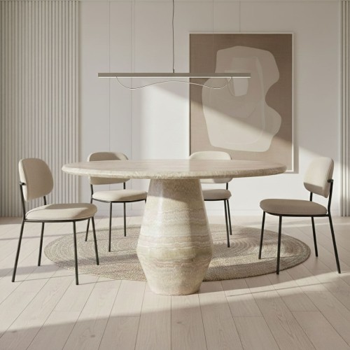 Alande Travertine Dining Table