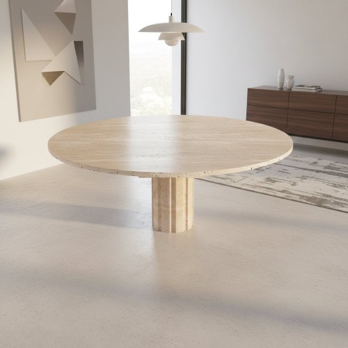 Sele Travertine Dining Table