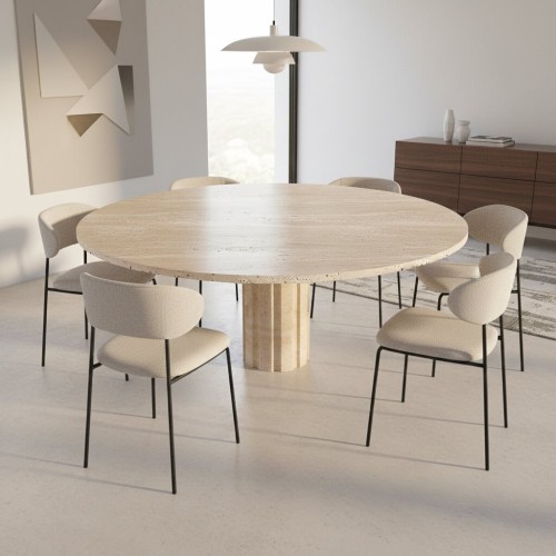 Sele Travertine Dining Table