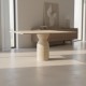 Aliss Travertine Dining Table