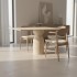 Aliss Travertine Dining Table