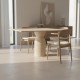 Aliss Travertine Dining Table