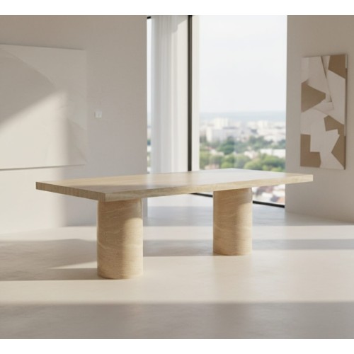 Mina Travertine Table