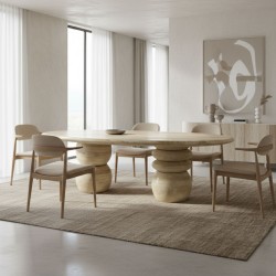 Miya Travertine Table