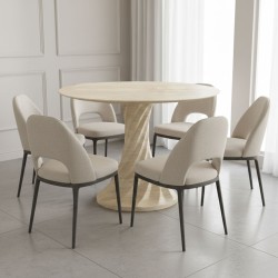 Pote Travertine Dining Table