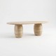 Golon Travertine Dining Table