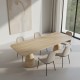 Enito Travertine Dining Table