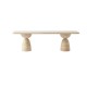 Enito Travertine Dining Table