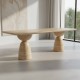 Enito Travertine Dining Table