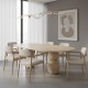 Nasra Travertine Dining Table