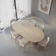 Nasra Travertine Dining Table