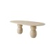 Nasra Travertine Dining Table