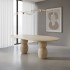 Nasra Travertine Dining Table