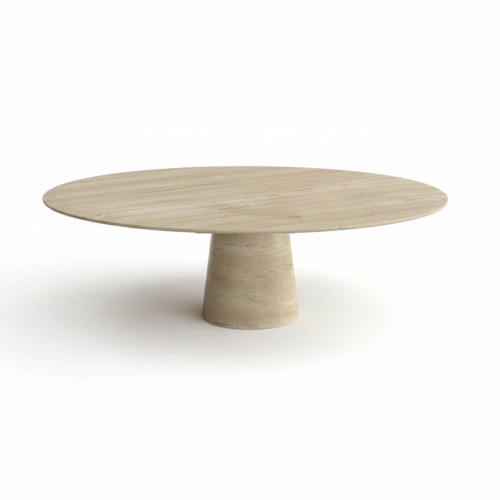 Jour Travertine Dining Table