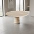 Vento Round Travertine Dining Table