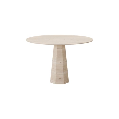 طاولة طعام مستديرة من حجر الترافرتين من سيجام