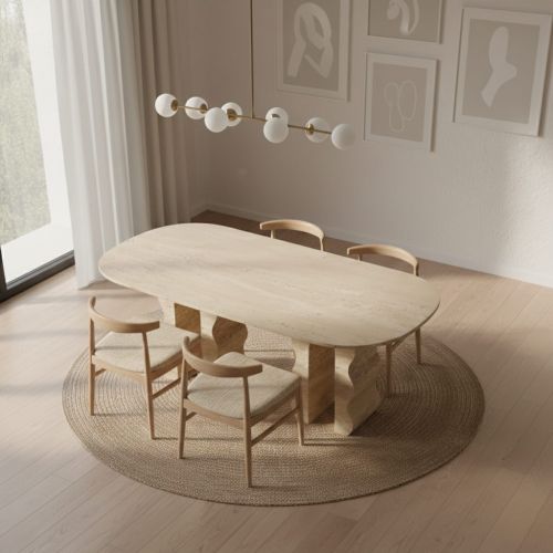 Dolce Traverten Yemek Masası