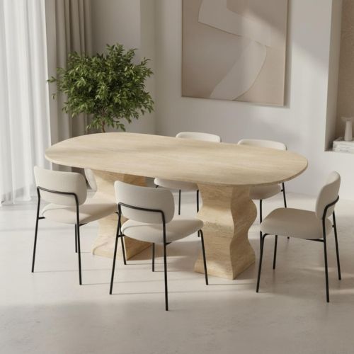 Terrra Traverten Yemek Masası