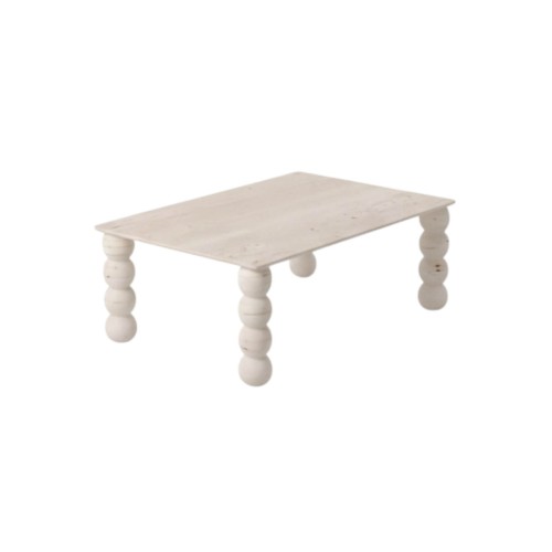 طاولة طعام من حجر الترافرتين