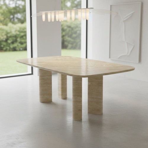 طاولة طعام من حجر الترافرتينReage 